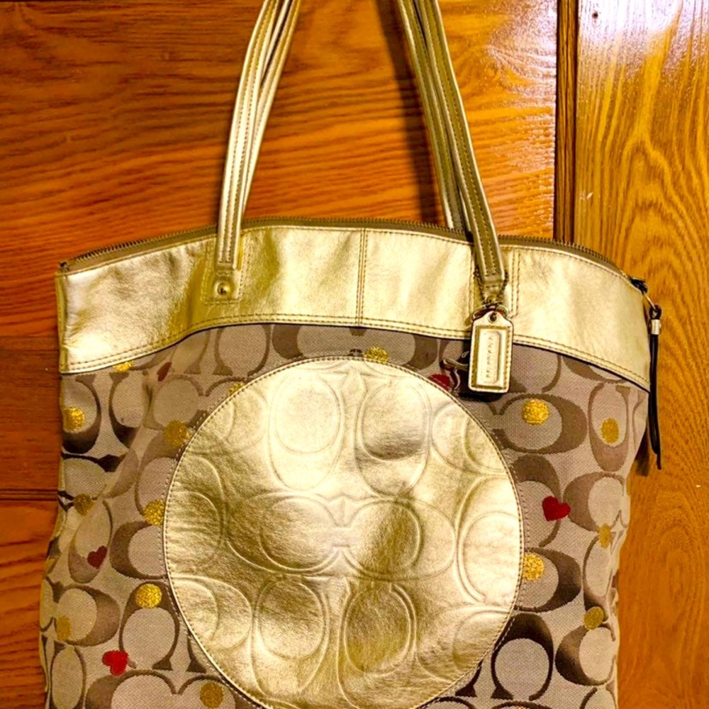 Coach seasonal bag. Looks very festive for the holidays.